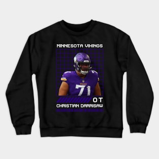 CHRISTIAN DARRISAW - OT - MINNESOTA VIKINGS Crewneck Sweatshirt